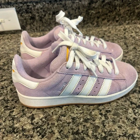 Adidas Campus Lilac suede shoes. Size 8. - Picture 3 of 5
